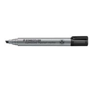 Staedtler Lumocolor Flipchart Marker 356 B-9 - Marcador para Flipchart con punta biselada de 2-5 mm aprox. Color negro. Caja de cartón con 10 marcadores