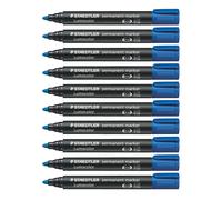 Staedtler Lumocolor - Marcador (Azul, 2 mm), paquete de 10 unidades 1 unidad (Pa