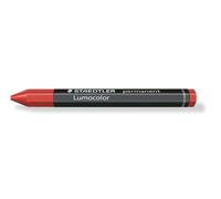 Staedtler Lumocolor Permanent Omnigraph 236 cera permanente hexagonal roja, resistente al agua