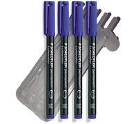 Staedtler Lumocolor permanent universal pen, 10 Pack - Marcador permanente (10 Pack, Azul)