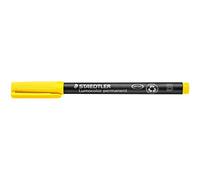 STAEDTLER Lumocolor Rotulador permanente universal amarillo 10 unidades B | Rotulador permanente para láminas de 1,0-2,5 mm, resistente al agua - para superficies - N.º de art. 314-1