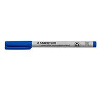 Staedtler Lumocolor - Rotuladores de retroproyección (tinta soluble, punta media, 10 unidades), color azul