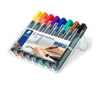Staedtler Lumocolor Rotuladores Permanentes 350WP8 Punta de Cincel - Cartera 8
