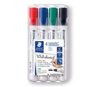 Staedtler Lumocolor Whiteboard Marker Wide Bullet Tip Box of 4 Assor
