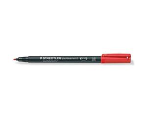 Staedtler Lumocor 317 Caja 10 Rotuladores Permanentes 1.0mm Rojo