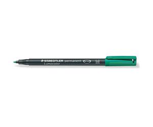 Staedtler Lumocor 317 Caja 10 Rotuladores Permanentes 1.0mm Verde