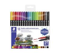 Staedtler Marker Twin-Tip permanent 3.0/0.5mm (18)