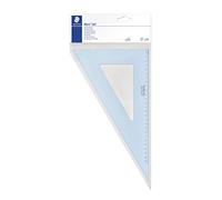 STAEDTLER Mars 567 Cartabón 30°/60° - 31 cm, transparente | Regla de geometría azul translúcida con bisel para tinta, graduación desde el canto - Art.-Nr. 567 31-60