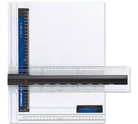 STAEDTLER Mars 661 Tablero de dibujo - A4, con regla paralela | Guía de doble ranura para deslizamiento suave, plástico resistente - Art.-Nr. 661 A4