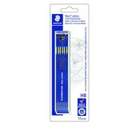 STAEDTLER Mars Carbon 200 Minas de dibujo - 2 mm HB, caja de 12 | Minas de recambio 130 mm resistentes para portaminas - fiables - Art.-Nr. 200-HB