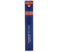 Staedtler Mars Carbon 204-4. Minas de recarga para portaminas. Caja con 12 minas de color naranja y graduación HB.
