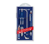 STAEDTLER Mars Comfort 552 02 PR1 - Compás de ajuste rápido, incluye barra de extensión, adaptador universal, caja de repuesto y portaminas