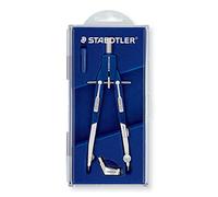 STAEDTLER Mars Comfort 552 Compás de ajuste rápido - hasta Ø 360 mm | Mecanismo de botón pulsador con guía de husillo - brazos articulables - Art.-Nr. 552 01