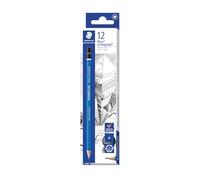 STAEDTLER Mars - Lápices de madera, Grafito, H, paquete de 12 unidades
