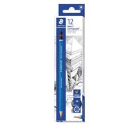 Staedtler® Mars® Lumograph® 100 - Lápices hexagonales 3B (12 unidades), color azul