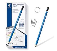 STAEDTLER Mars Lumograph Digital 180 22 Lápiz - EMR, con 5 puntas | Lápiz magnético para tablet, punta 0,7 mm, 4096 niveles - pantallas EMR - Art.-Nr. 180 22-3