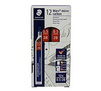 Staedtler Mars Micro Carbon 250 0,5 mm 2B - Lápiz plomo Recargas - 2 tubos/paquetes (24 Cables) HB