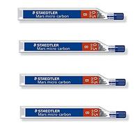STAEDTLER Mars Micro Carbon 250 0,5 mm B - Recambios para lápices - 4 tubos y paquetes (48 cables) B