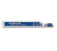 STAEDTLER Micro Mars Carbon - Minas para portaminas, 1,3 mm, HB, 60 mm x 6 (250 13 HB)