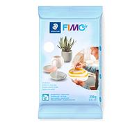 STAEDTLER Material de modelado de secado al aire, color blanco, listo para usar, sin necesidad de combustión, 250 g, agradable al tacto, no se pega, mínimo 95% de materias primas naturales, 8103-0