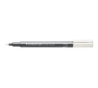 STAEDTLER Rotulador metálico con punta de pincel, ancho de línea de 1-6 mm, cubre papel claro y oscuro, fácil de borrar de superficies lisas, 10 rotuladores, color blanco 8321-0