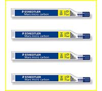 Staedtler - Minas Mars HB para portaminas, micro carbón, 250 0,3 mm, 4 paquetes (total 48 minas)