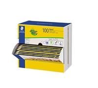 STAEDTLER Noris 120 Lápices - HB, expositor de 100 | Lápiz hexagonal resistente a la rotura, agarre antideslizante - madera PEFC, expositor - Art.-Nr. 120HBCA1 P