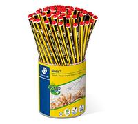 STAEDTLER Noris 120 Lápices - HB, expositor de 72, hexagonal | Lápiz hexagonal resistente a la rotura, agarre antideslizante - madera PEFC, expositor - Art.-Nr. 120-2 KP72