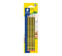 STAEDTLER Noris 120 Lápices - HB, pack 5, hexagonal | Lápiz HB hexagonal resistente a la rotura, superficie antideslizante - madera reciclada, PEFC - Art.-Nr. 120-2 BK5D