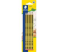 STAEDTLER Noris 120 Lápices - HB, pack 5, hexagonal | Lápiz HB hexagonal resistente a la rotura, superficie antideslizante - madera reciclada, PEFC - Art.-Nr. 120-2 BK5D