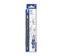 Staedtler Noris 122-HB. Lápices de madera certificada. Caja de 12 lápices con goma y mina HB.