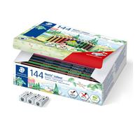 STAEDTLER Noris 185 C144. Lápices de colores ecológicos. Caja con 144 unidades T