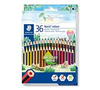 Staedtler Lápices ecológicos Noris 185 – Caja 36 lápices de colores variados – Multicolor