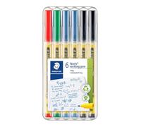 STAEDTLER Noris 307 SB6DE - Rotulador de punta fina (97% plástico reciclado, caja con 6 rotuladores de punta fina en colores surtidos)