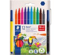 Staedtler Noris - Juego de 12 bolígrafos de colores para artes y manualidades