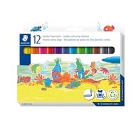 Staedtler Rotuladores Noris 340 C12 para colorear, tamaño grande, 12 unidades, colores surtidos
