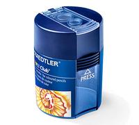 STAEDTLER Noris 512002 - Sacapuntas doble con tapa, Azul, Round Design