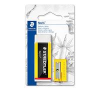 STAEDTLER Noris 526 N-S1BK. Goma de borrar Noris + afilalápices plástico. Presentación en blister (Paquete de 6)