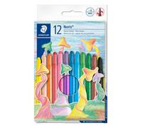 Staedtler Noris Club 221 NWP12, Lápices de cera giratorios, Estuche con 12 ceras