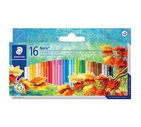 Staedtler Noris Club 241 NC16. Lápices de cera para colorear. Caja con 16 ceras de colores variados.
