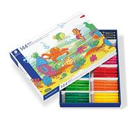 STAEDTLER Noris Club 340 C144. Rotuladores jumbo de colores. Caja con 144 marcadores infantiles de 12 colores variados.
