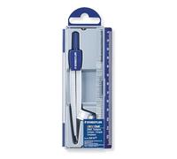 Staedtler NORIS CLUB 550 55. Compás escolar de precisión con obtusángulo y aguja roma. Estuche con adaptador universal.