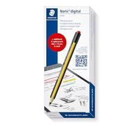 STAEDTLER Noris 180J 22-1X Jumbo 180J 22 - Juego de lápiz Capacitivo con Borrador Digital para Escribir digitalmente, Dibujar y borrar en Pantallas táctiles EMR + 5 Puntas de Repuesto adicionales