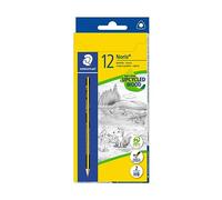 STAEDTLER Noris Eco 183-HB VE Lápices de dureza media. Caja con 12 lápices de grafito con mina HB