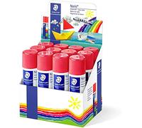STAEDTLER Noris Expositor de 12 Barras de Pegamento 40gr - sin disolventes - Uso Escolar - Pega Papel, cartulina, Tejido etc
