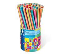 STAEDTLER Noris Happy 118 KP72HA - Lápices triangulares (dureza HB, 72 lápices en estuche)