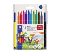 Staedtler noris - juego de 12 bolígrafos de colores para artes y manu