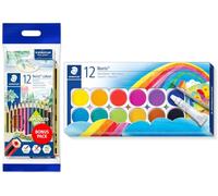 STAEDTLER Noris - Juego de 12 lápices de colores, lápiz y goma de borrar