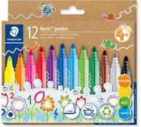 Staedtler Noris Jumbo 328 - B - 12 Paquete Fibra - Punta Rotuladores, Ergonómico