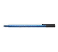 STAEDTLER Noris Triplus Ball 437 F-9. Bolígrafo con punta de bola y anchura fina. Caja con 10 bolígrafos de color negro.